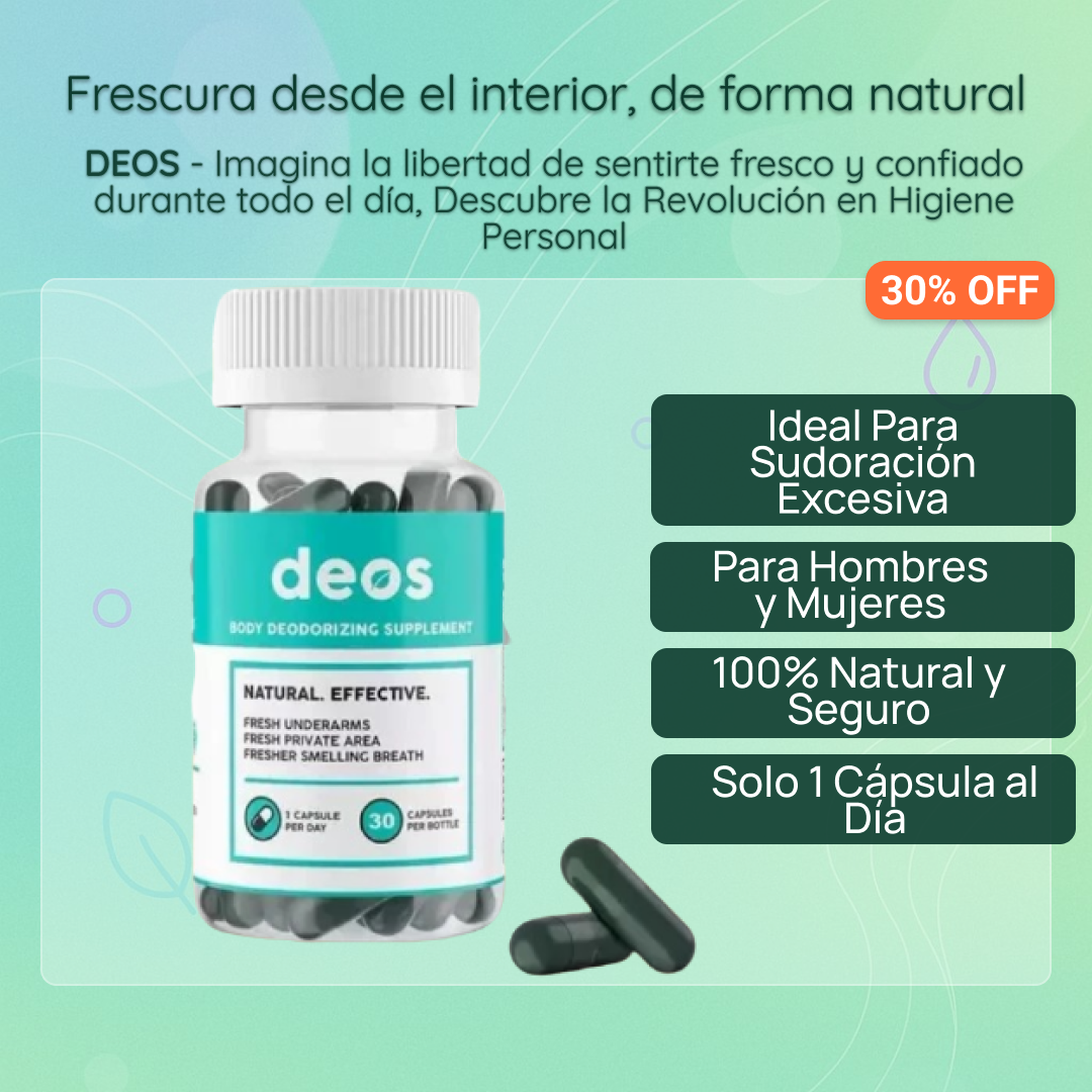 🌿 DEOS - Desodorizante Corporal en Cápsulas